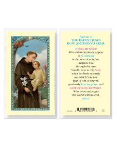 Infant Jesus in Saint Anthony's Arms Holy Card