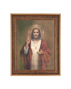 12" x 16" Chambers: SHJ Print in 15.5" x 19.5" Vintage Bronze Acanthus Leaves Frame with Velvet Backing and Plexiglass