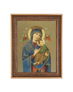 12" x 16" O.L. of Perpetual Print in 15.5" x 19.5" Vintage Bronze Acanthus Leaves Frame with Velvet Backing and Plexiglass