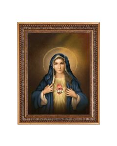 12" x 16" I.H.M. Print in 15.5" x 19.5" Vintage Bronze Acanthus Leaves Frame with Velvet Backing and Plexiglass