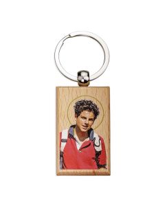 St. Carlo Acutis Rectangular Keychain