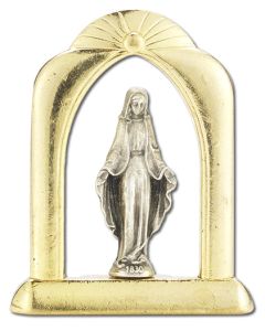Our Lady of Grace Arched Standing Plaque