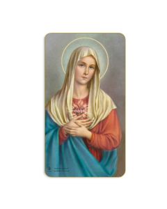 Immaculate Heart of Mary Holy Card