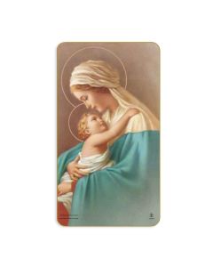 Madonna and Child Holy Card