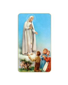 Our Lady of Fatima Holy Card
