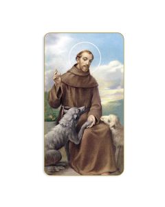 Saint Francis of Assisi Holy Card