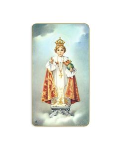 Infant of Prague Holy Card
