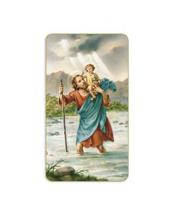 Saint Christopher Holy Card