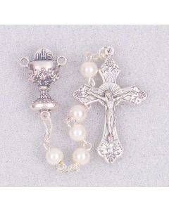 5mm Pearl Bead Rosary