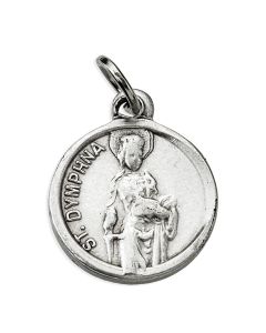 15mm Round Saint Dymphna Medal