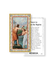 Saint John the Baptist Holy Card