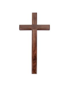 15"WALNUT WOOD CROSS BOXED