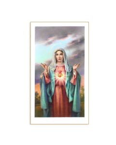 Immaculate Heart of Mary Holy Card