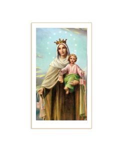 Our Lady of Mt Carmel Holy Card