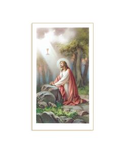Christ in the Garden Holy Card
