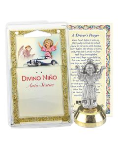 Divine Child Auto Statue with Prayer Card