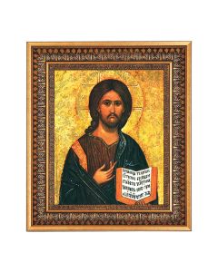 8" x 10" Christ The Teacher Print in a 11.5" x 13.5" Vintage Bronze with Acanthus Leaves Frame with Velvet Backing Easel and Glass