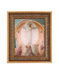 8" x 10" Transfiguration of Christ Print in a 11.5" x 13.5" Vintage Bronze with Acanthus Leaves Frame with Velvet Backing Easel and Glass