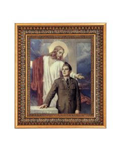 8" x 10" Chambers: That Men May Live Print in a 11.5" x 13.5" Vintage Bronze with Acanthus Leaves Frame with Velvet Backing Easel and Glass