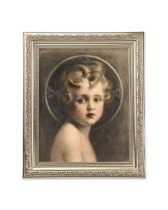 10" x 12" Ornate Silver Frame with a Light of the World Print