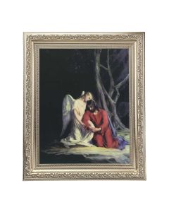 10" x 12" Ornate Silver Frame with a Bloch: Agony in the Garden Print