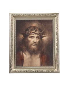 10" x 12" Ornate Silver Frame with a Chambers: Ecce Homo Print