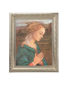 10" x 12" Ornate Silver Frame with a Lippi: Madonna and Child Print