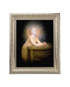 10" x 12" Ornate Silver Frame with a Chambers: Thy Will be Done Print