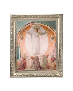10" x 12" Ornate Silver Frame with a Transfiguration of Christ Print