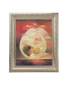 10" x 12" Ornate Silver Frame with a Segura: Holy Spirit Print