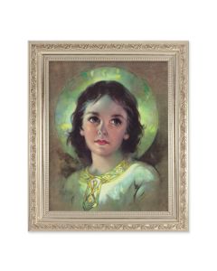 10" x 12" Ornate Silver Frame with a The Child Jesus Print