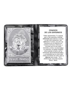 Christ in Agony Metal Plaque in Folder in Spanish -P65