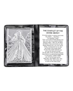 Divine Mercy Metal Plaque in Folder -P65