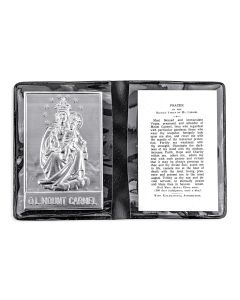 Our Lady of Mount Carmel Metal Plaque in Folder -P65