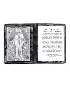 Our Lady of Grace Metal Plaque in Folder -P65