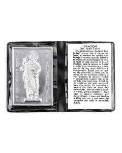St. Jude Metal Plaque in Folder in Spanish -P65