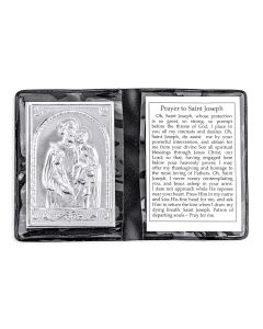 St. Joseph Metal Plaque in Folder -P65