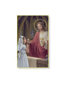 First Communion Girl Card