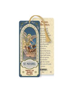 Saint Michael Laminated Bookmark