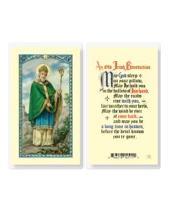 Saint Patrick An Irish Benediction Holy Card