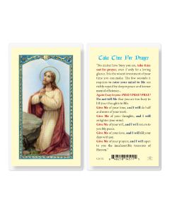 Take Time for Prayer Holy Card