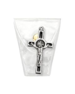 1 1/2" St. Benedict Crucifix in a Vinyl Snap Case -P65