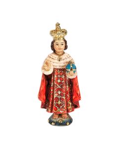 4" Cold Cast Resin Hand Painted Statue of the Infant Jesus of Prague in a Deluxe Window Box-P65