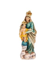 4" Cold Cast Resin Hand Painted Statue of Our Lady of Victory in a Deluxe Window Box-P65
