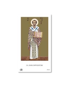 Saint John Chrysostom Holy Card