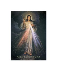 19" X 27" Divine Mercy Poster with Gold Leaf Stamping