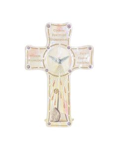 Pearlized Confirmation Cross 6"