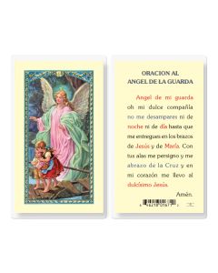 Angel de la Guarda -del Puente Holy Card