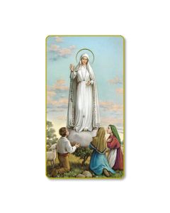 Our Lady of Fatima Holy Card