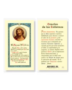 Oracion De Los Enfermos Holy Card